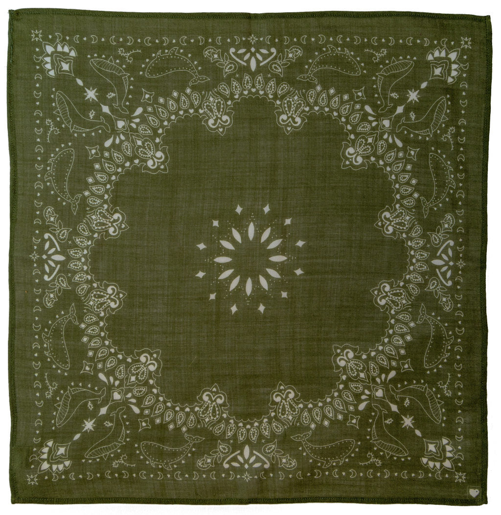 BANDANA VERT KAKI